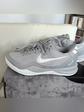 Nike Kobe 8 Protro Wolf Grey White Womens 7.5 Mens 6 Basketball Shoes HF9550-002
